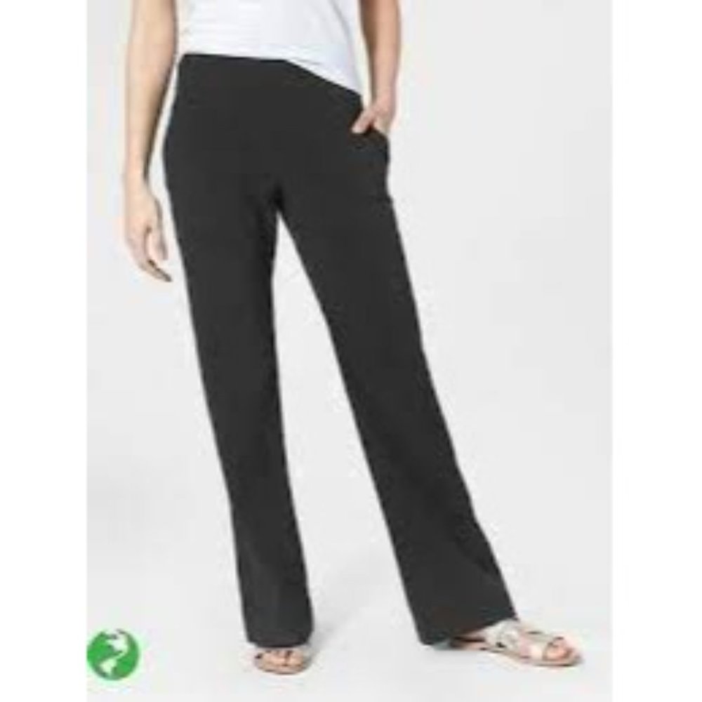 Athleta Chelsea Wide Leg Pants Black Size 4 Lounge Athleisure - Picture 2 of 9